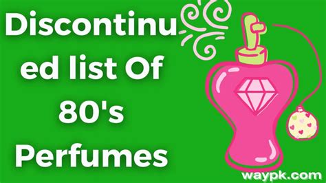 discontinued 80s perfume list.